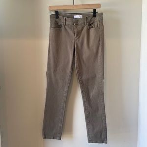 Ann Taylor LOFT Brown Tan Skinny Jeans 0 25R